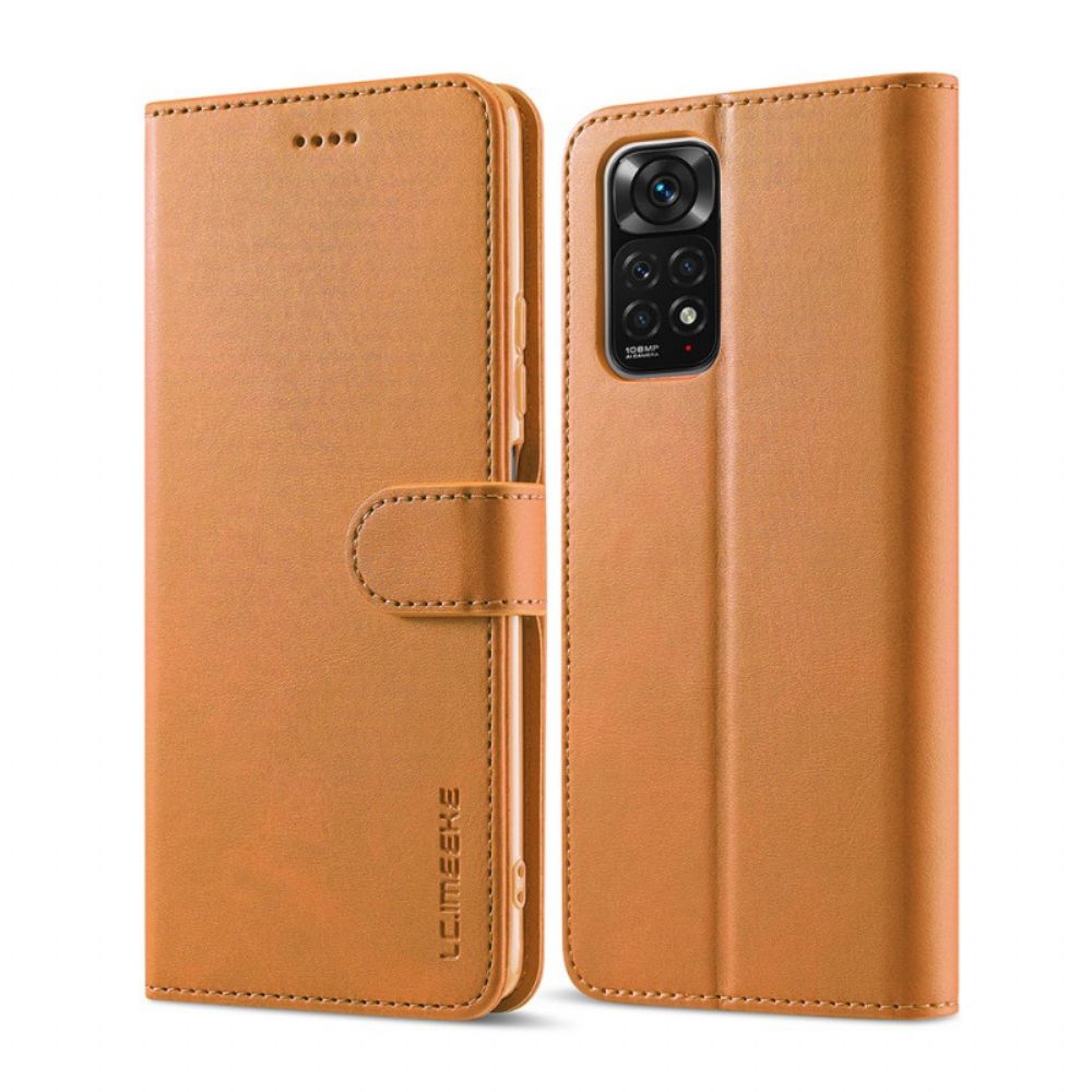 Folio-hoesje voor Xiaomi Redmi Note 11 / 11S Lc.imeeke Leereffect