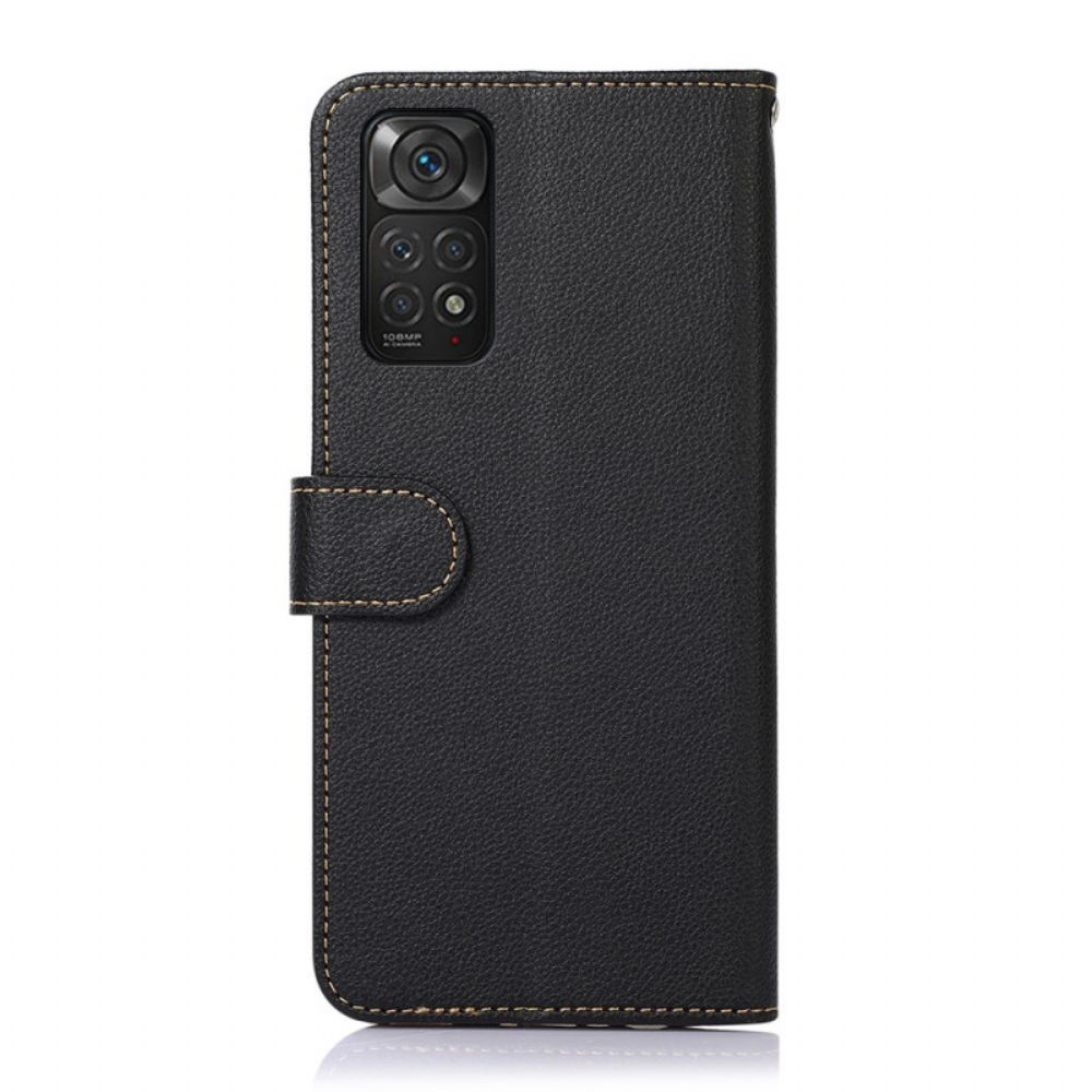 Folio-hoesje voor Xiaomi Redmi Note 11 / 11S Liche-stijl Rfid Khazneh