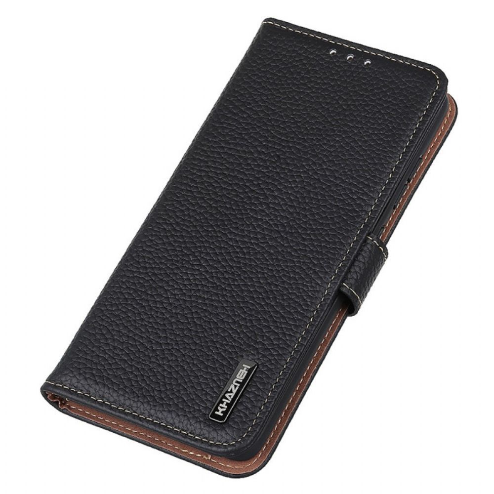 Folio-hoesje voor Xiaomi Redmi Note 11 / 11S Litchi Khazneh Leer