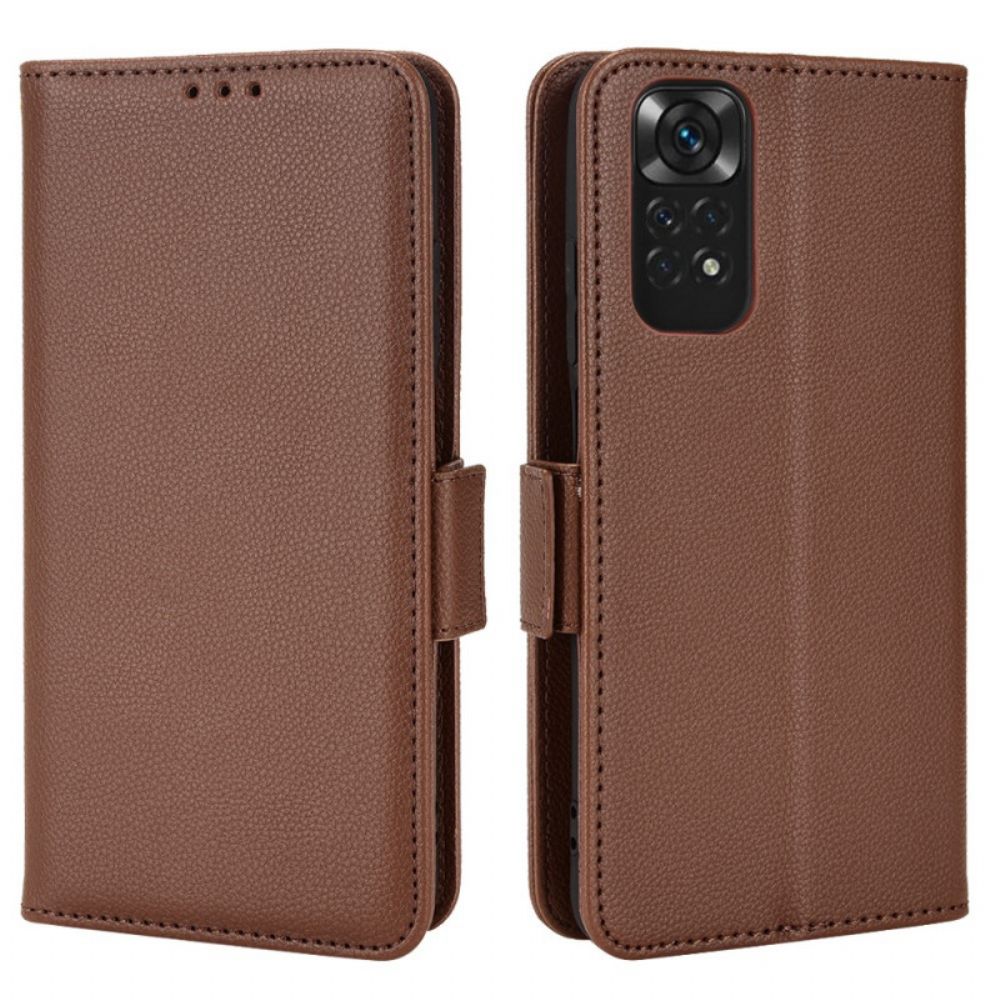 Folio-hoesje voor Xiaomi Redmi Note 11 / 11S Lychee-textuur