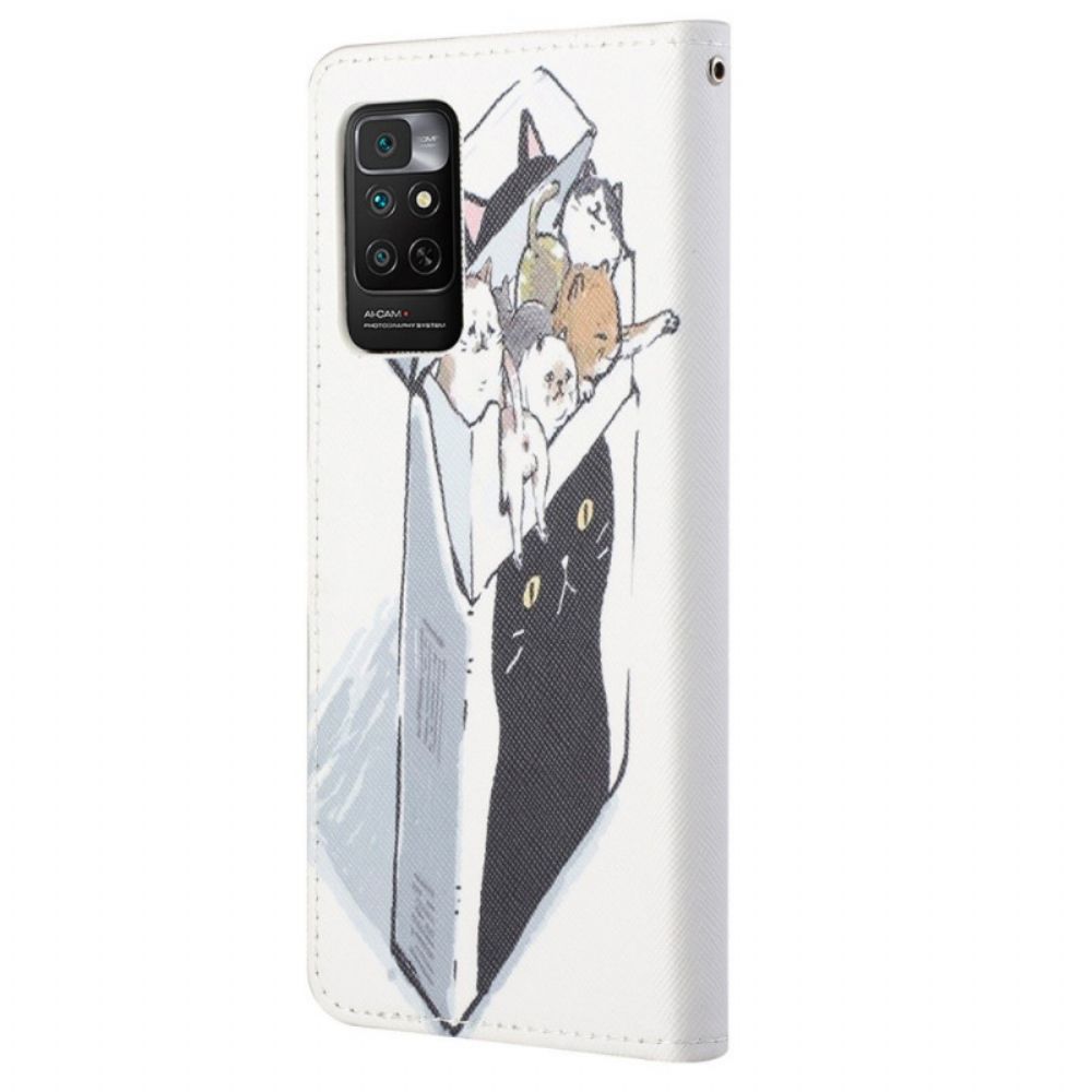 Folio-hoesje voor Xiaomi Redmi Note 11 / 11S Met Ketting Thong Kat Levering