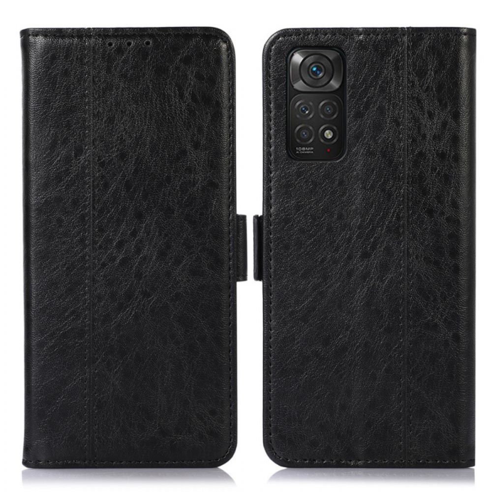 Folio-hoesje voor Xiaomi Redmi Note 11 / 11S Subtiele Stiksels