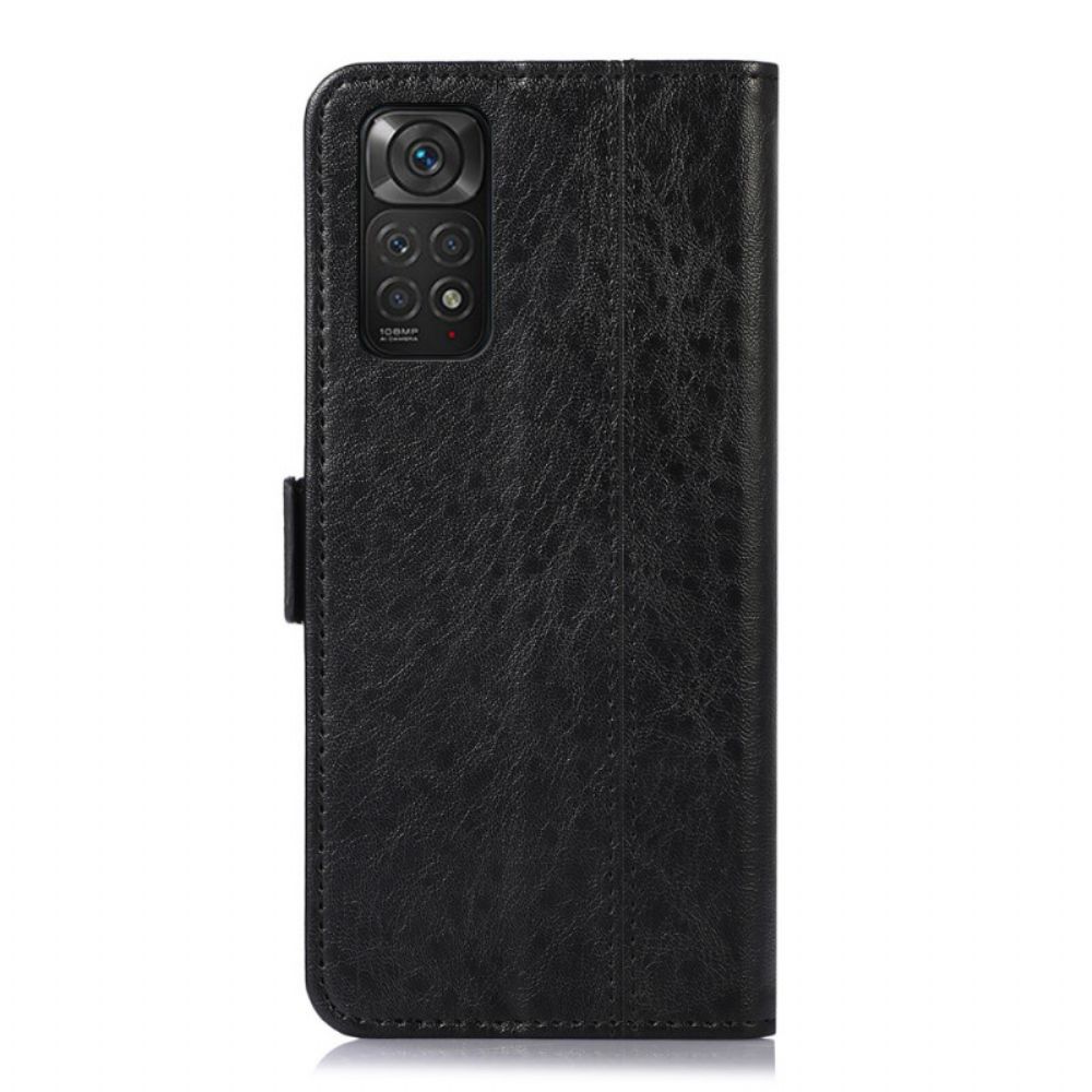 Folio-hoesje voor Xiaomi Redmi Note 11 / 11S Subtiele Stiksels