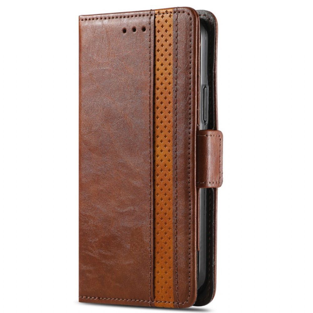 Folio-hoesje voor Xiaomi Redmi Note 11 / 11S Tweekleurige Dubbele Sluiting