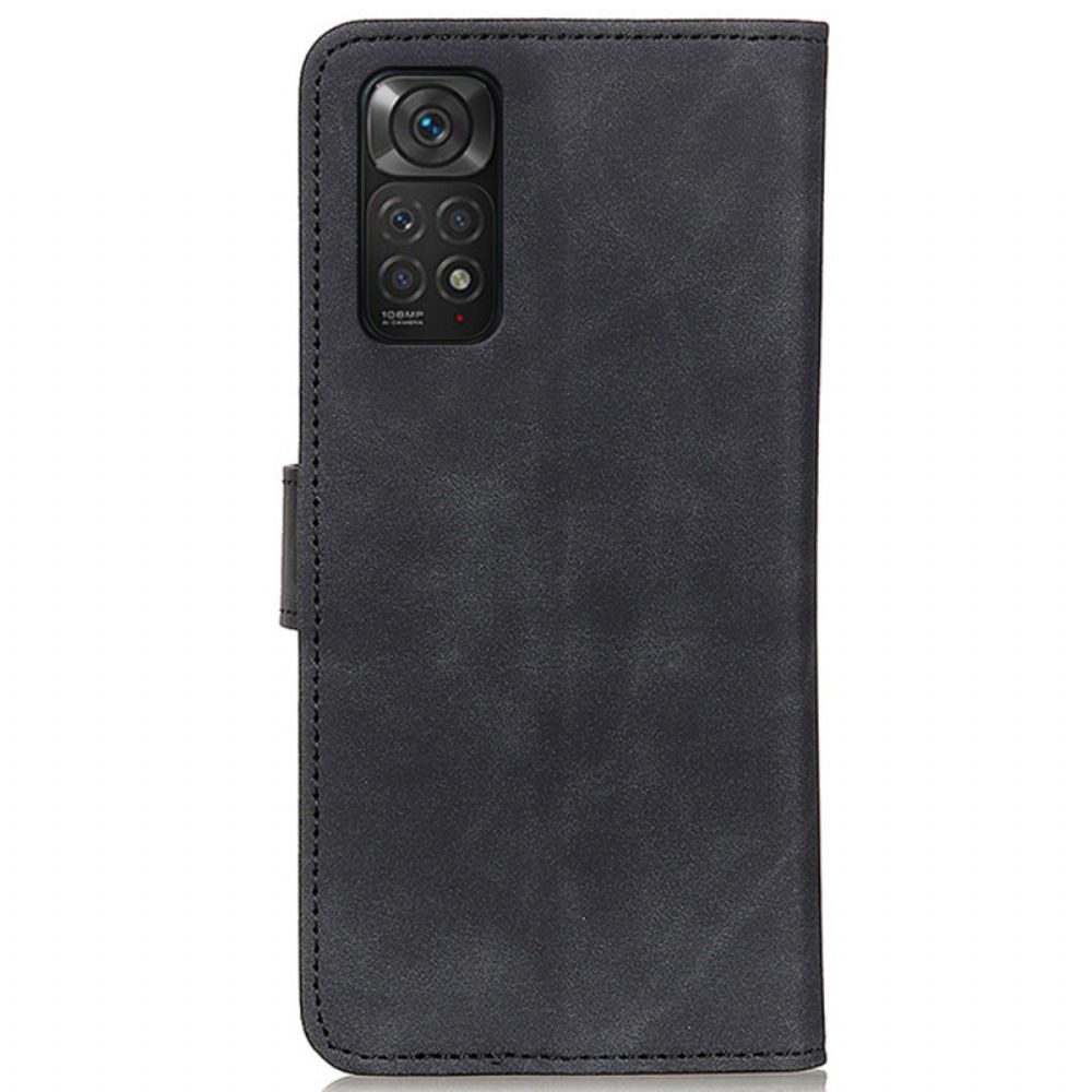 Folio-hoesje voor Xiaomi Redmi Note 11 / 11S Vintage Leereffect Khazneh