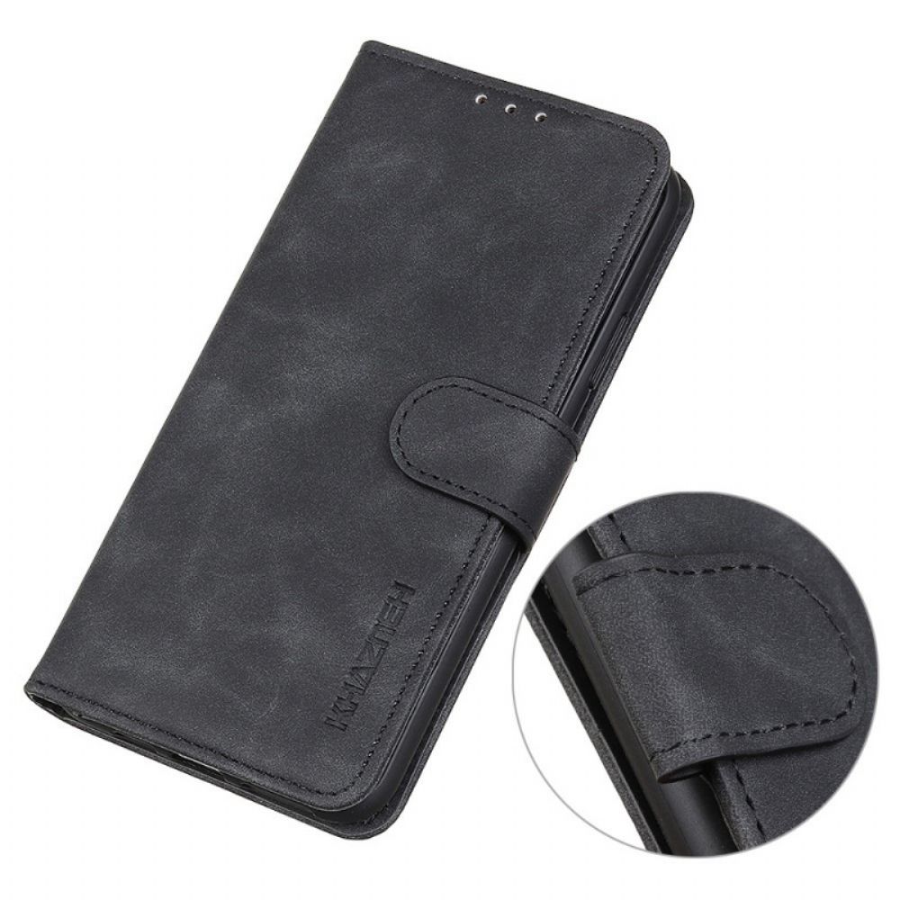 Folio-hoesje voor Xiaomi Redmi Note 11 / 11S Vintage Leereffect Khazneh