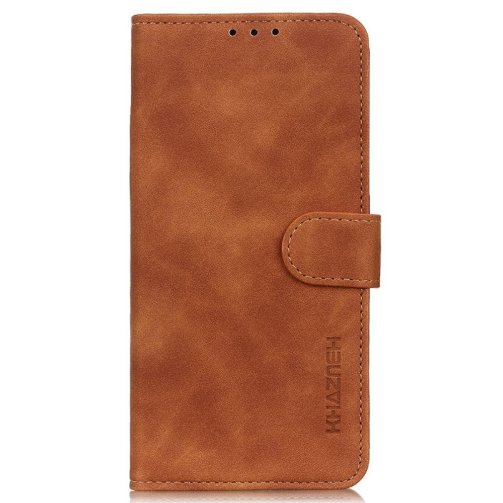 Folio-hoesje voor Xiaomi Redmi Note 11 / 11S Vintage Leereffect Khazneh