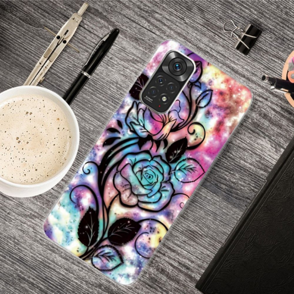 Hoesje voor Xiaomi Redmi Note 11 / 11S Bloem Ontwerp