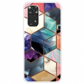 Hoesje voor Xiaomi Redmi Note 11 / 11S Gekleurd Marmer