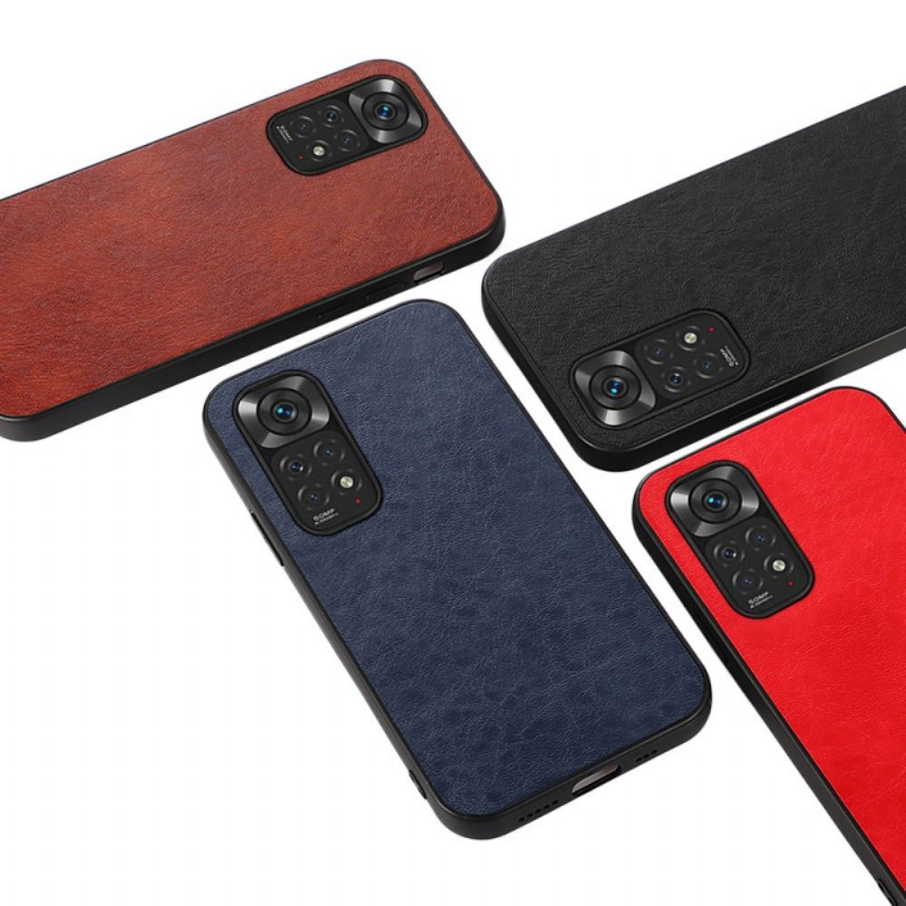 Hoesje voor Xiaomi Redmi Note 11 / 11S Getextureerd Kunstleer