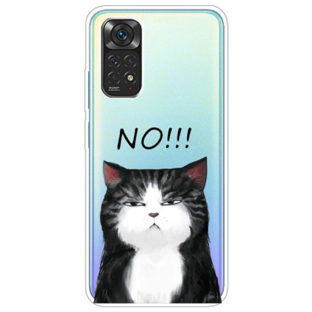 Hoesje voor Xiaomi Redmi Note 11 / 11S De Kat Die Nee Zegt