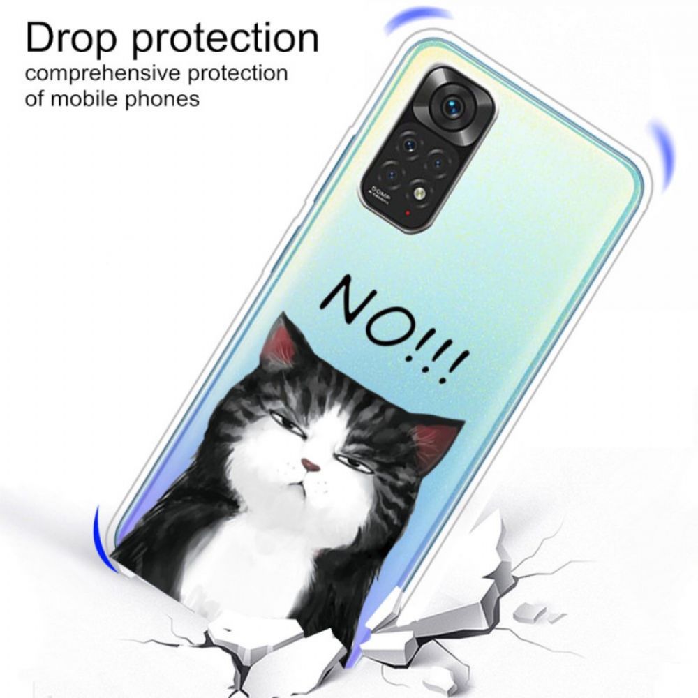 Hoesje voor Xiaomi Redmi Note 11 / 11S De Kat Die Nee Zegt