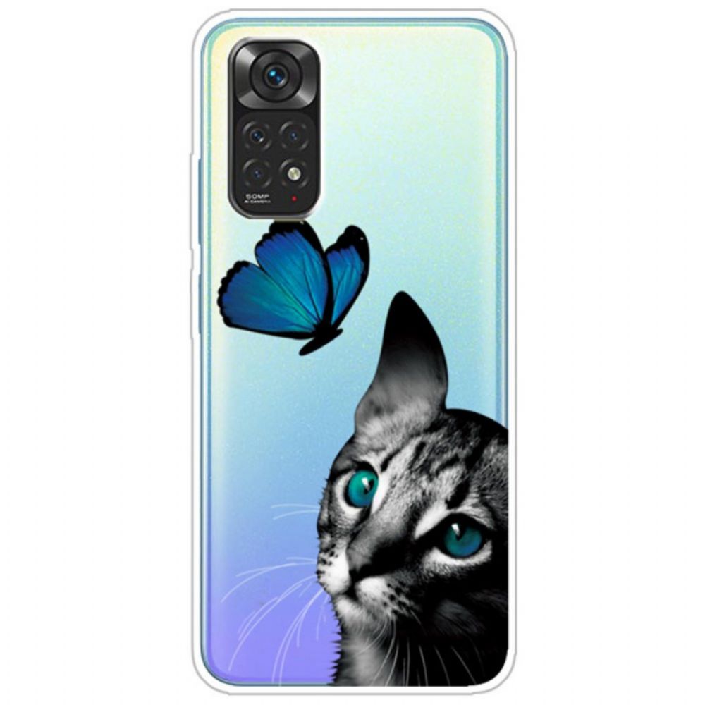 Hoesje voor Xiaomi Redmi Note 11 / 11S Kat En Vlinder