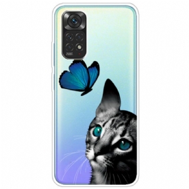 Hoesje voor Xiaomi Redmi Note 11 / 11S Kat En Vlinder