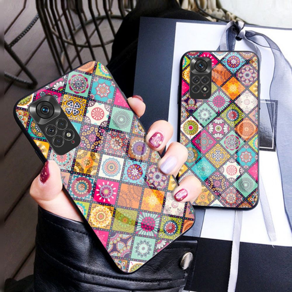 Hoesje voor Xiaomi Redmi Note 11 / 11S Magnetische Patchwork Houder