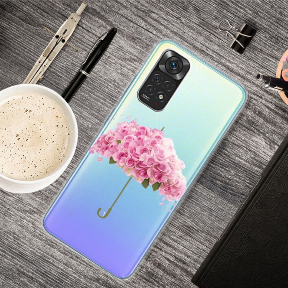 Hoesje voor Xiaomi Redmi Note 11 / 11S Rozen Paraplu