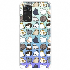 Hoesje voor Xiaomi Redmi Note 11 / 11S Top Katten