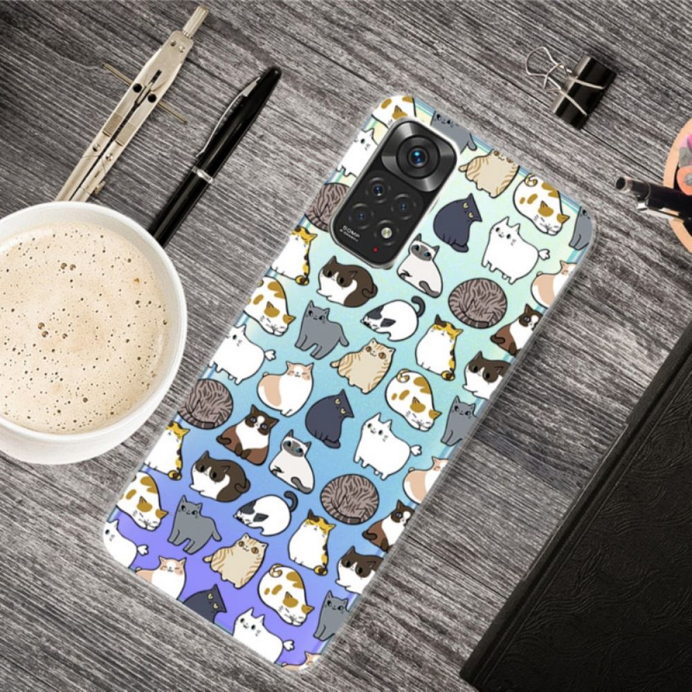 Hoesje voor Xiaomi Redmi Note 11 / 11S Top Katten