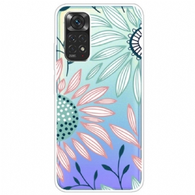 Hoesje voor Xiaomi Redmi Note 11 / 11S Transparante Bloem