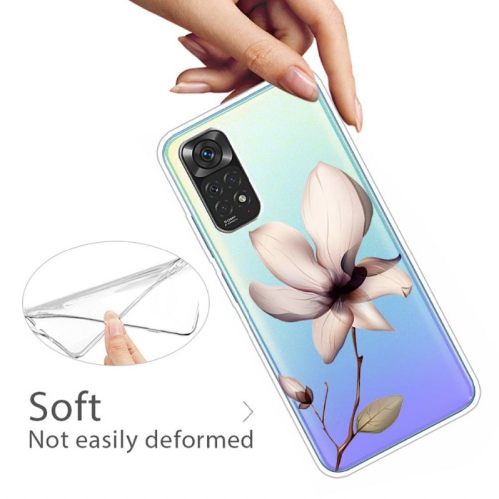 Hoesje voor Xiaomi Redmi Note 11 / 11S Transparante Bloem