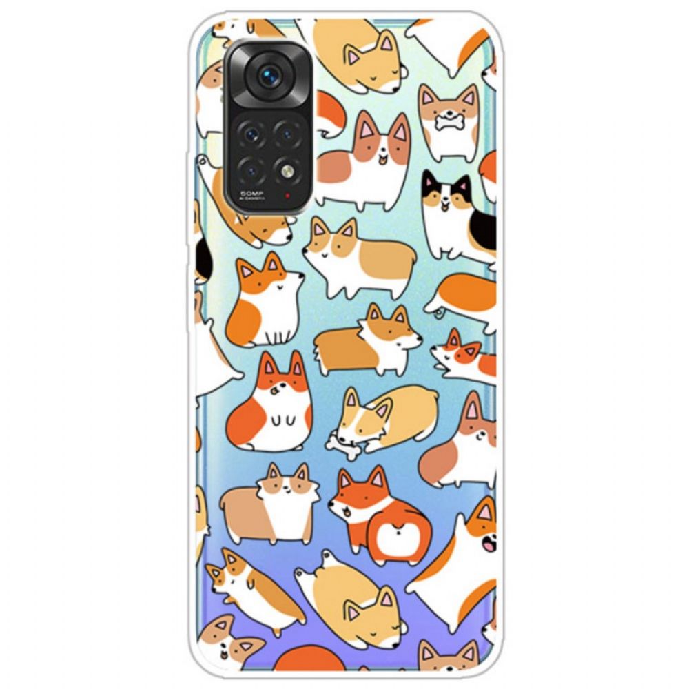 Hoesje voor Xiaomi Redmi Note 11 / 11S Transparante Meerdere Honden