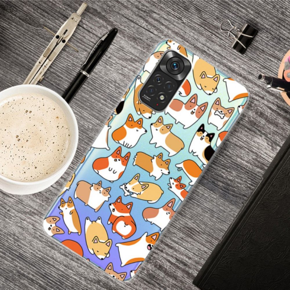 Hoesje voor Xiaomi Redmi Note 11 / 11S Transparante Meerdere Honden