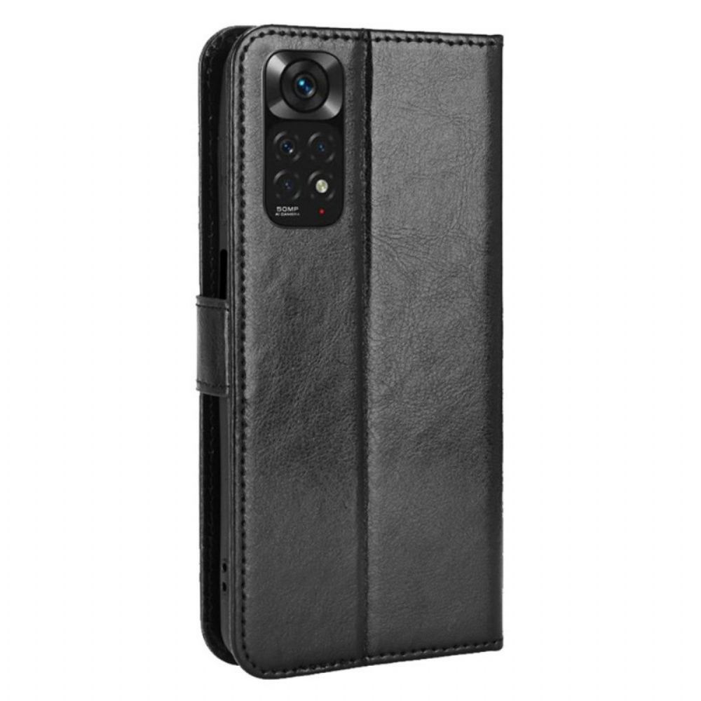 Leren Hoesje voor Xiaomi Redmi Note 11 / 11S Flitsachtig Kunstleer