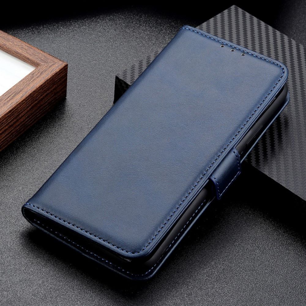 Leren Hoesje voor Xiaomi Redmi Note 11 / 11S Folio-hoesje Dubbele Klep