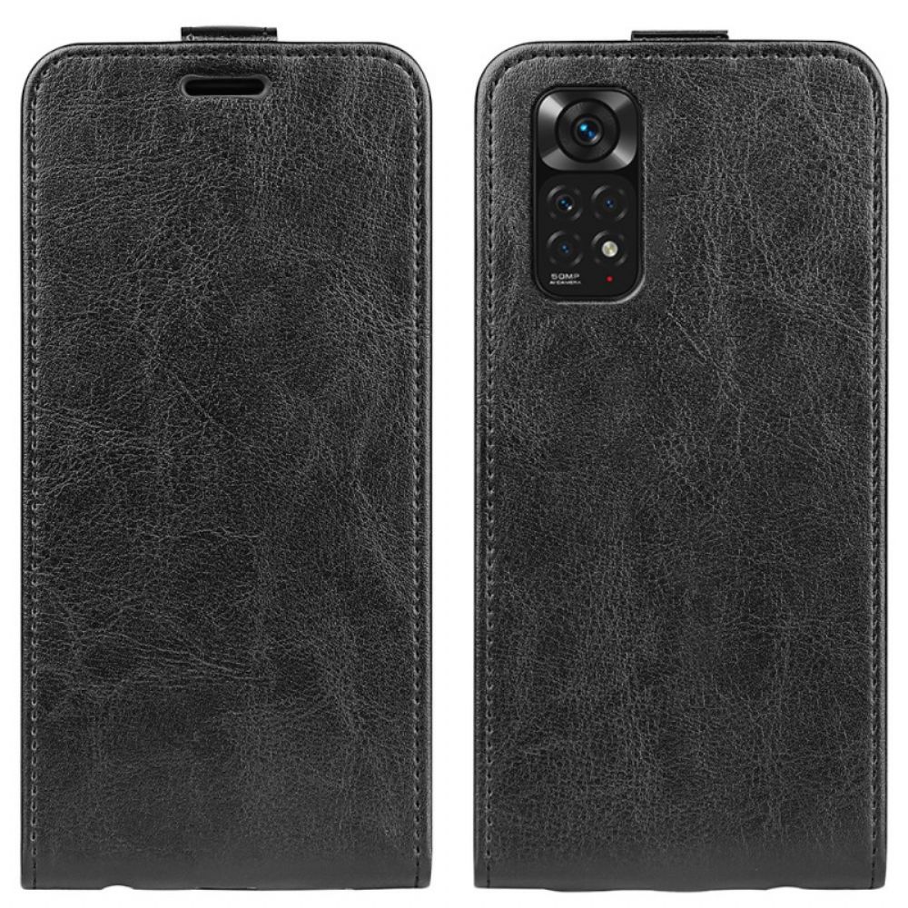 Leren Hoesje voor Xiaomi Redmi Note 11 / 11S Folio-hoesje Leren Effect Verticale Klep