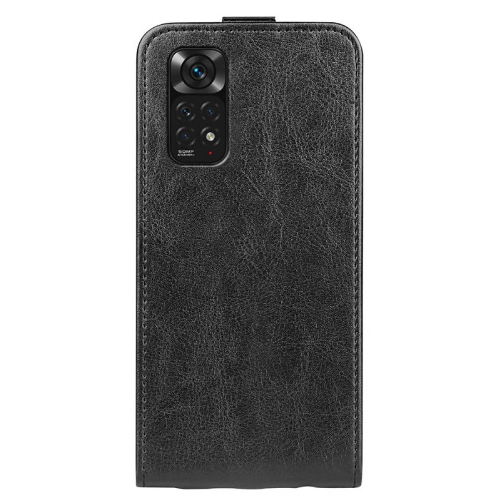 Leren Hoesje voor Xiaomi Redmi Note 11 / 11S Folio-hoesje Leren Effect Verticale Klep