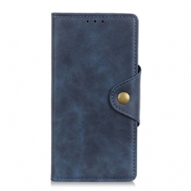 Leren Hoesje voor Xiaomi Redmi Note 11 / 11S Knoop Van Kunstleer