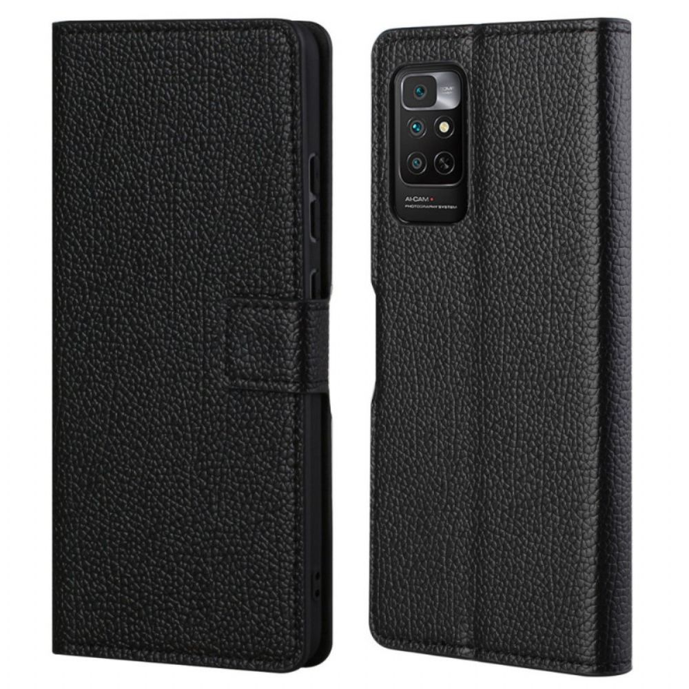 Leren Hoesje voor Xiaomi Redmi Note 11 / 11S Litchi Graan