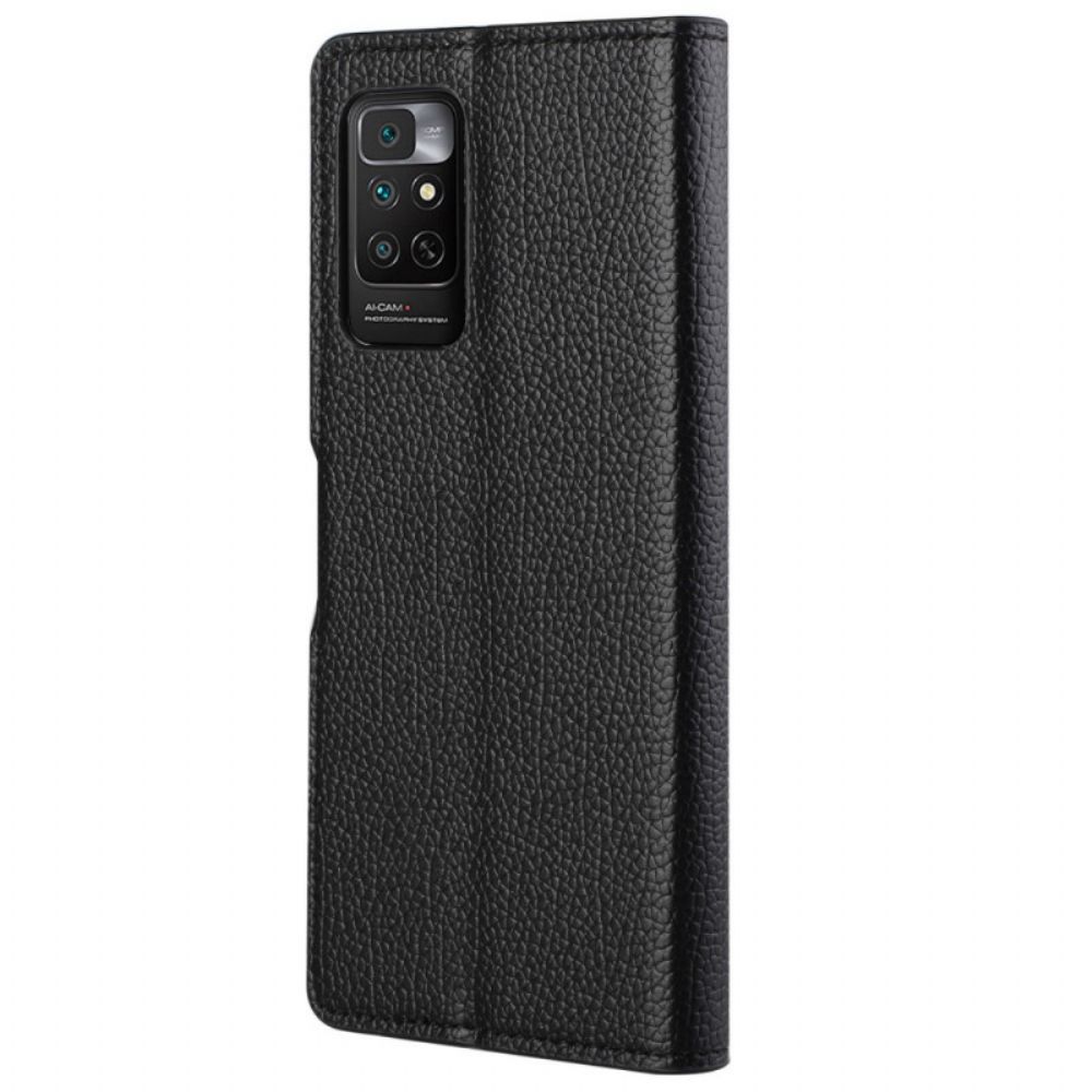 Leren Hoesje voor Xiaomi Redmi Note 11 / 11S Litchi Graan