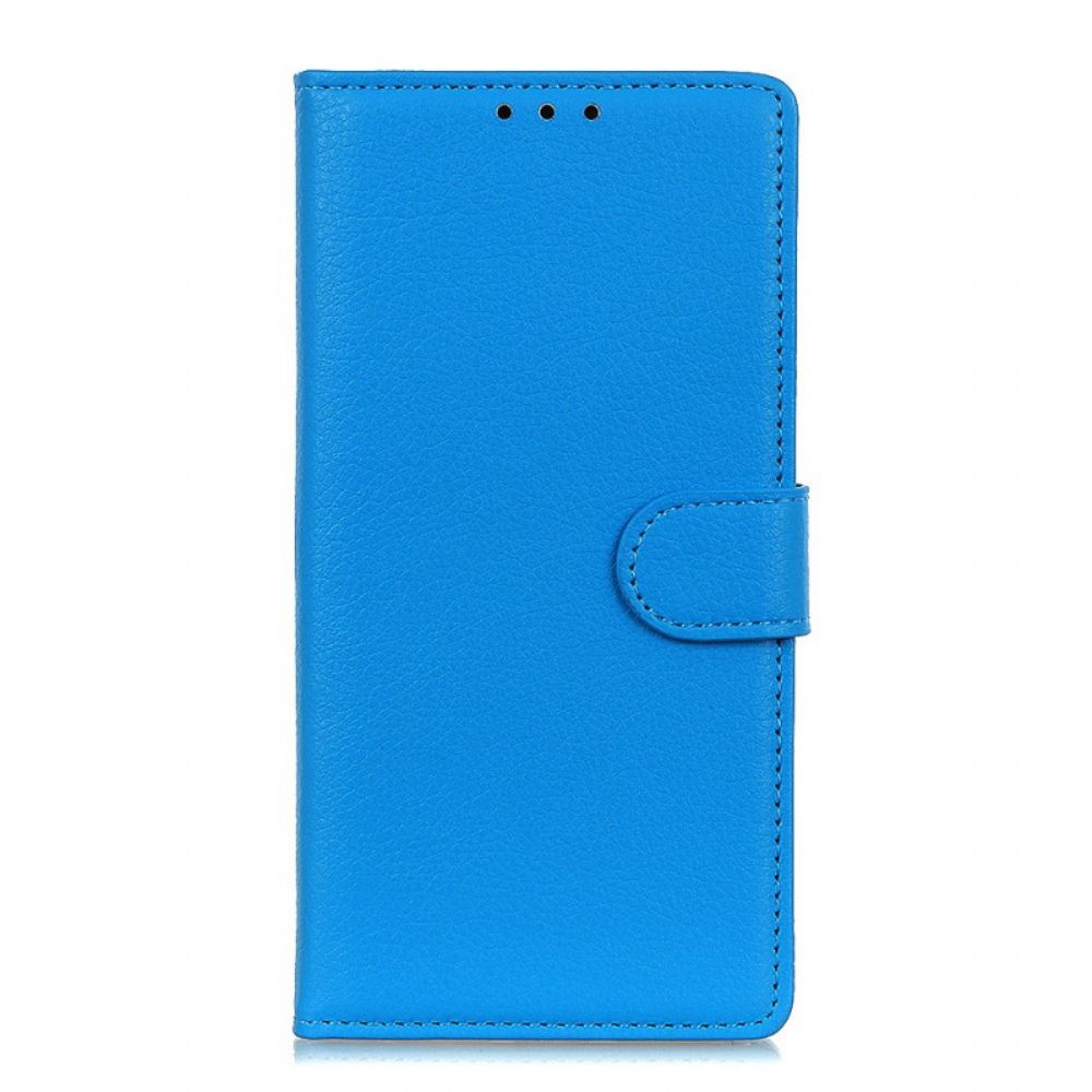 Leren Hoesje voor Xiaomi Redmi Note 11 / 11S Traditioneel Lychee