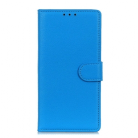 Leren Hoesje voor Xiaomi Redmi Note 11 / 11S Traditioneel Lychee