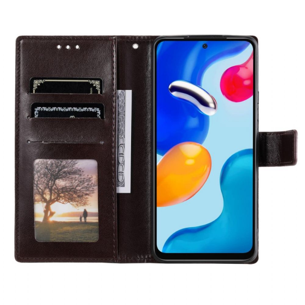 Leren Hoesje voor Xiaomi Redmi Note 11 / 11S Zonnemandala