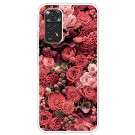 Telefoonhoesje voor Xiaomi Redmi Note 11 / 11S Intense Bloemen