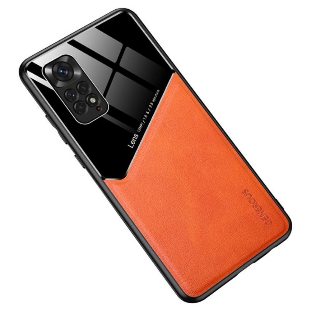 Telefoonhoesje voor Xiaomi Redmi Note 11 / 11S Magnetisch Leereffect