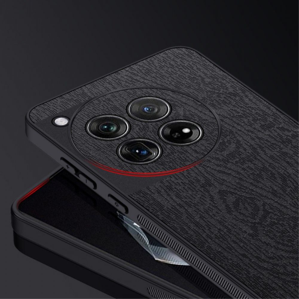 Hoesje Oneplus 12 5g Getextureerd Kunstleer