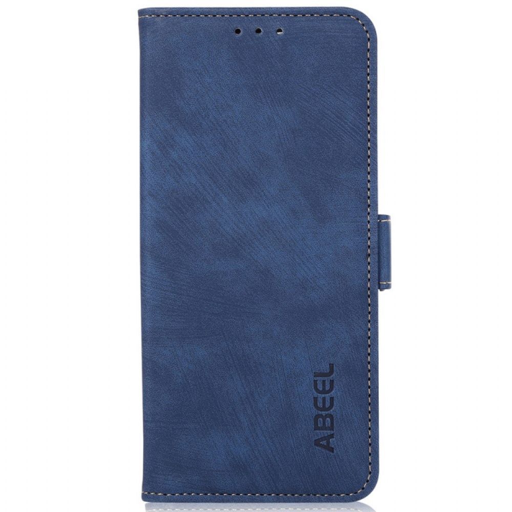 Leren Hoesje Oneplus 12 5g Retro Abeel Bescherming Hoesje