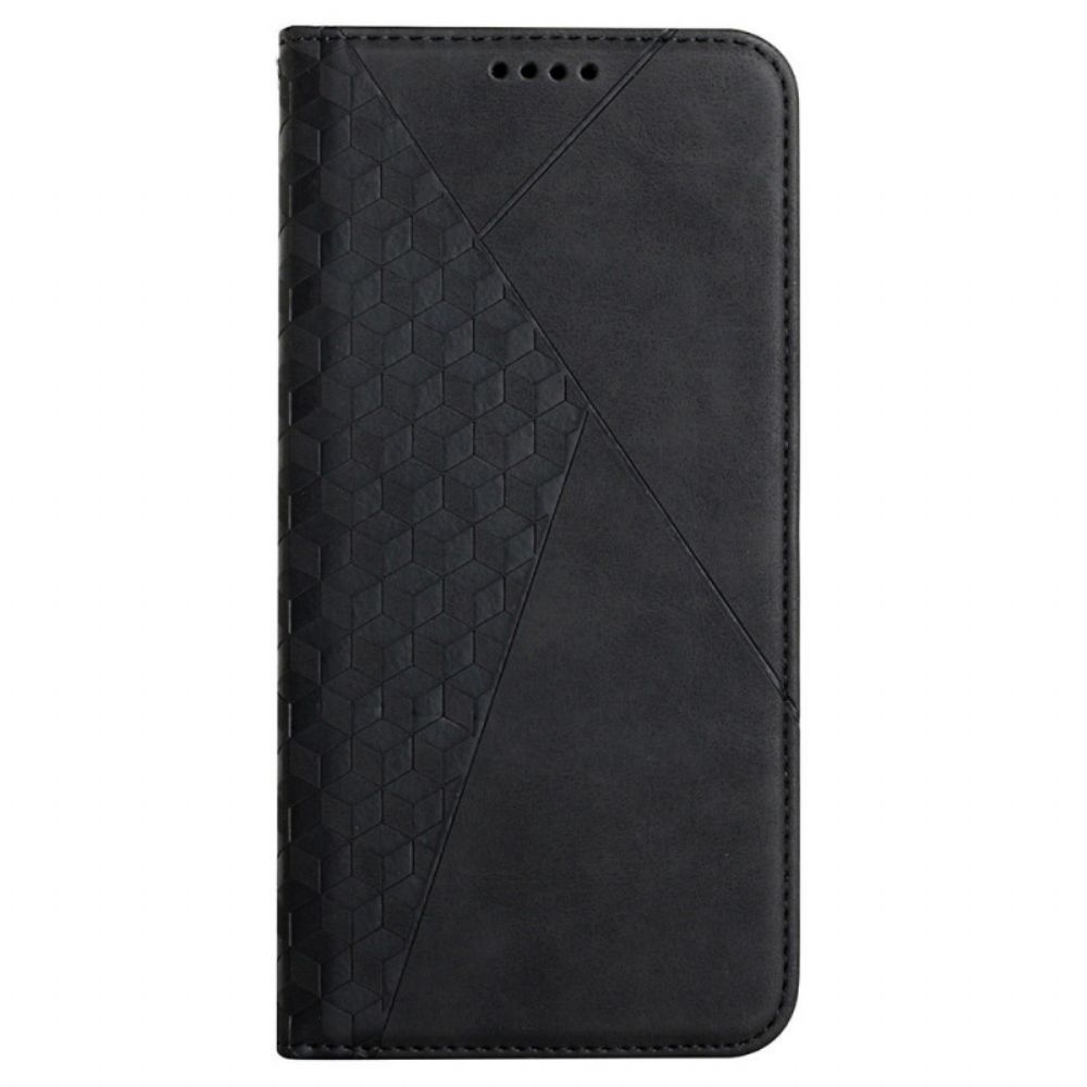 Bescherming Hoesje voor Samsung Galaxy S22 Plus 5G Folio-hoesje Diamant Textuur Leer Stijl