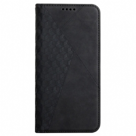 Bescherming Hoesje voor Samsung Galaxy S22 Plus 5G Folio-hoesje Diamant Textuur Leer Stijl