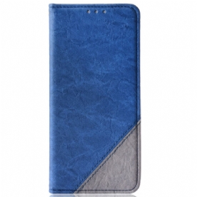 Bescherming Hoesje voor Samsung Galaxy S22 Plus 5G Folio-hoesje Geschuind Tweekleurig Kunstleer