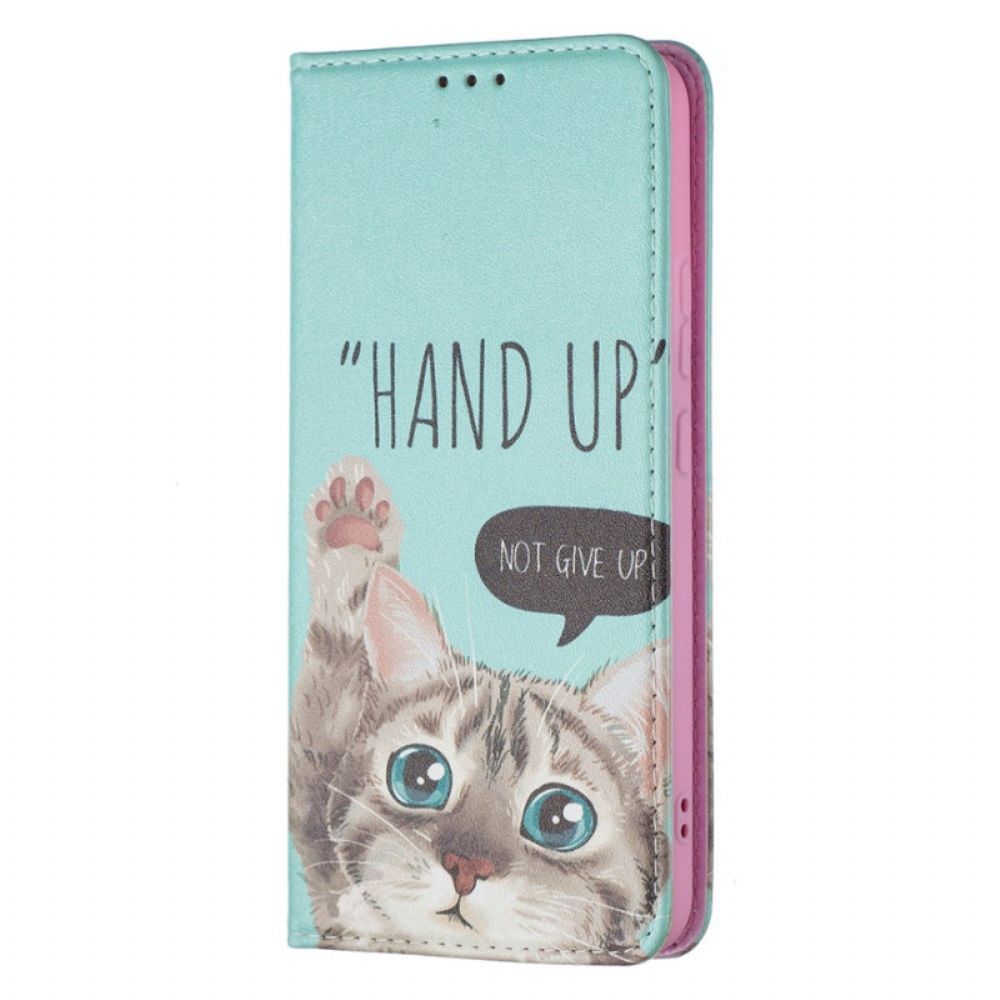 Bescherming Hoesje voor Samsung Galaxy S22 Plus 5G Folio-hoesje Hand Omhoog