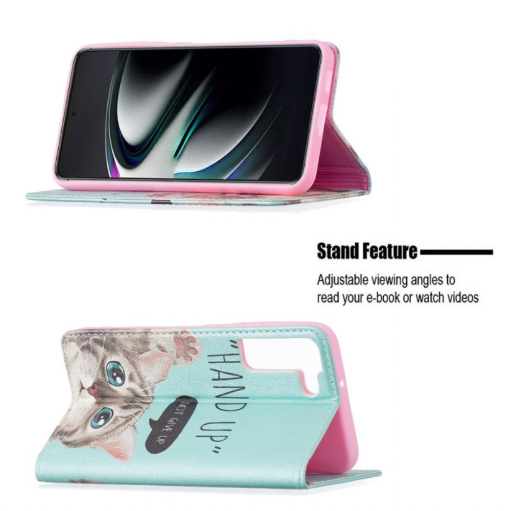 Bescherming Hoesje voor Samsung Galaxy S22 Plus 5G Folio-hoesje Hand Omhoog