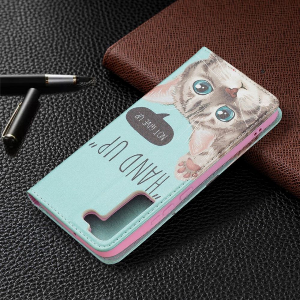 Bescherming Hoesje voor Samsung Galaxy S22 Plus 5G Folio-hoesje Hand Omhoog