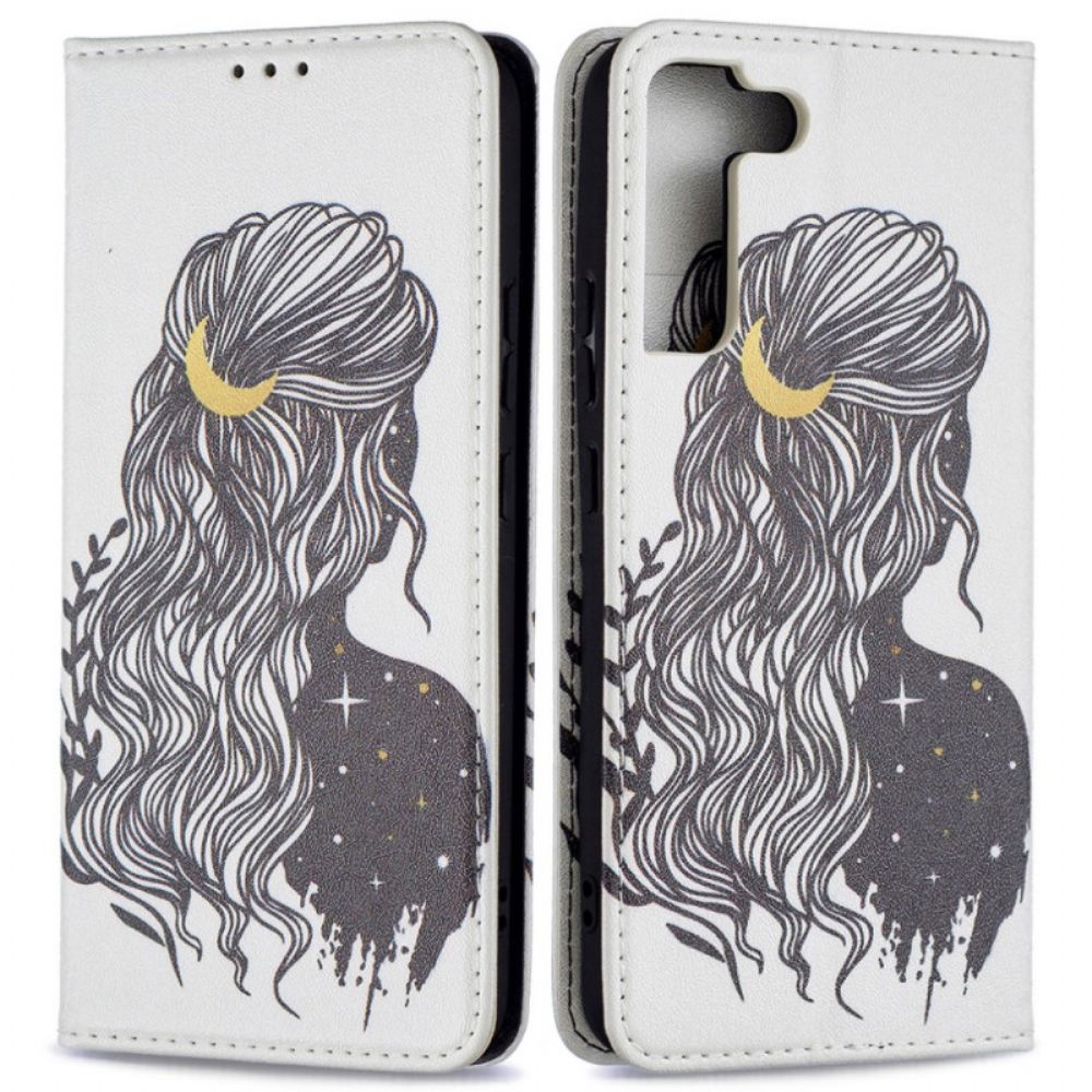 Bescherming Hoesje voor Samsung Galaxy S22 Plus 5G Folio-hoesje Mooi Haar