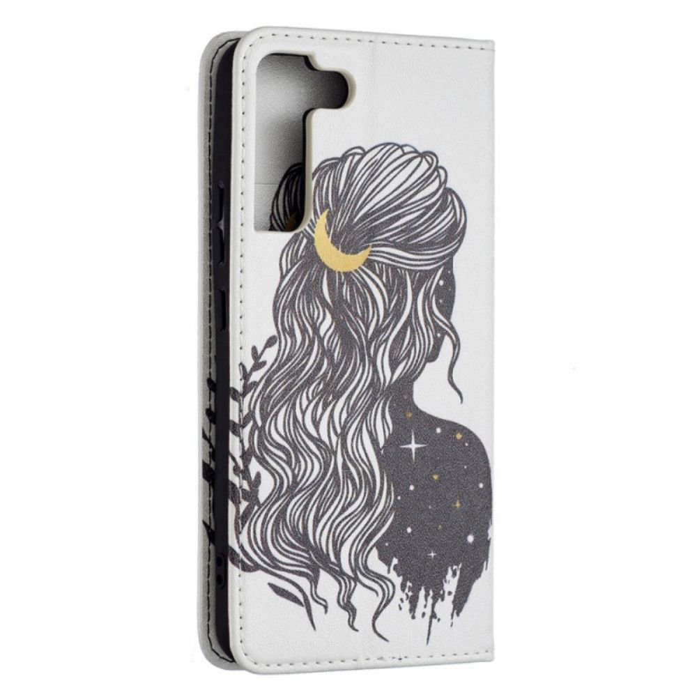 Bescherming Hoesje voor Samsung Galaxy S22 Plus 5G Folio-hoesje Mooi Haar