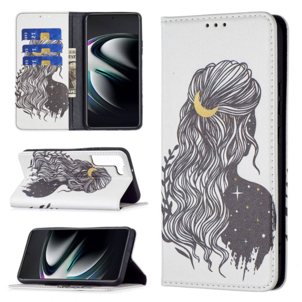 Bescherming Hoesje voor Samsung Galaxy S22 Plus 5G Folio-hoesje Mooi Haar