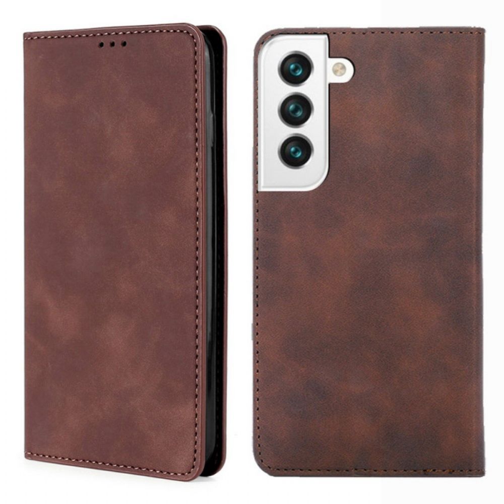 Bescherming Hoesje voor Samsung Galaxy S22 Plus 5G Folio-hoesje Skin-touch